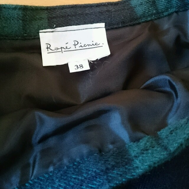 Rope' Picnic(ロペピクニック)の冬用 チェック柄 スカート レディースのスカート(ひざ丈スカート)の商品写真