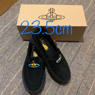 ヴィヴィアンウエストウッド(Vivienne Westwood)のヴィヴィアンウエストウッド ×VANS スリッポン 23.5 激レア(ローファー/革靴)