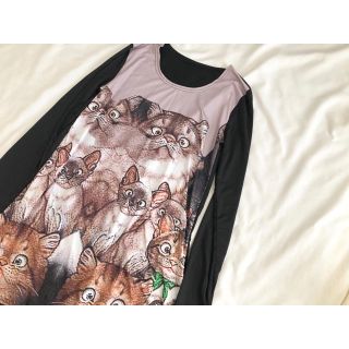 新品 ねこ  ワンピース チュニック(チュニック)