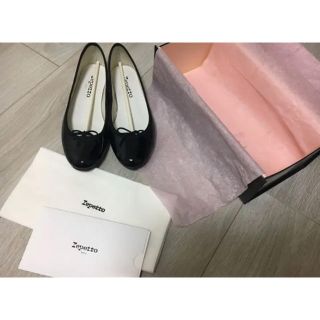 レペット(repetto)の☆美品☆ repetto(レペット)CENDRILLON  ブラック36.5(バレエシューズ)