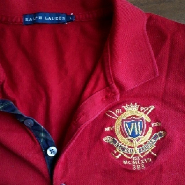 Ralph Lauren(ラルフローレン)のシオカラーズ様　美品　RALPH LAUREN　ポロシャツ　赤色 レディースのトップス(ポロシャツ)の商品写真