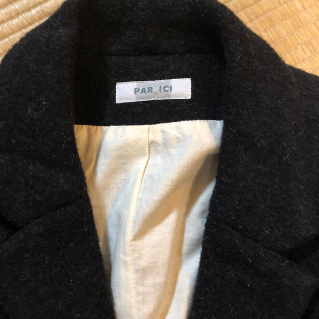 PAR ICI(パーリッシィ)のPARICI 黒のチェスターコート レディースのジャケット/アウター(ロングコート)の商品写真