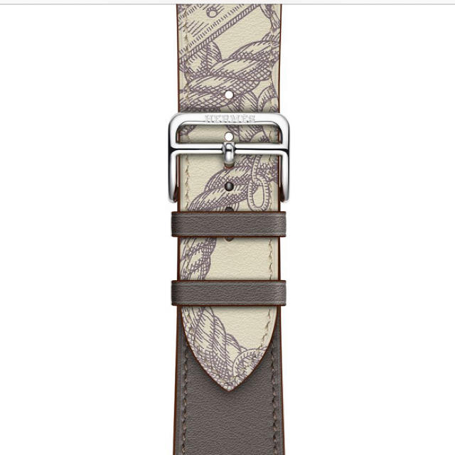 【美品】純正 入手困難色 AppleWatch HERMES レザーベルト 42