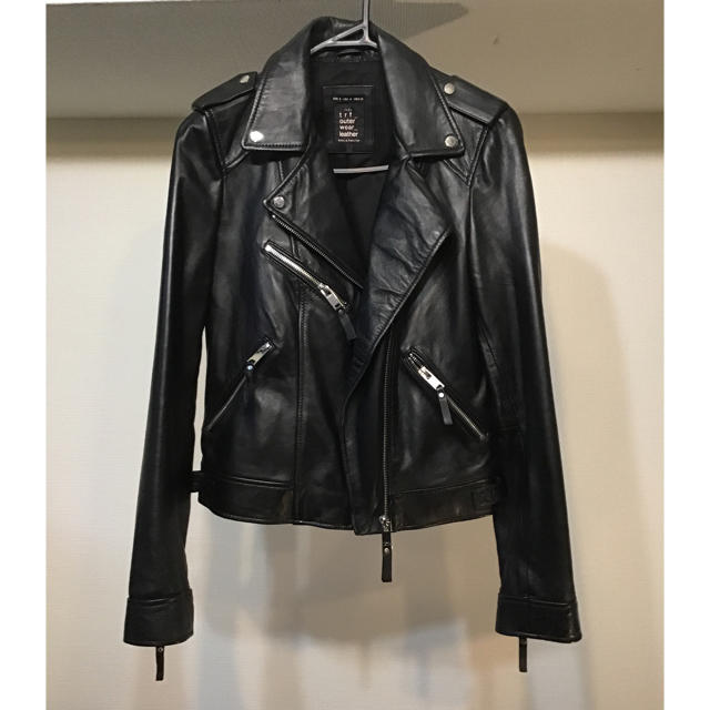 軽量+ストレッチ性+吸水速乾 ZARA リアルレザー ライダースジャケット