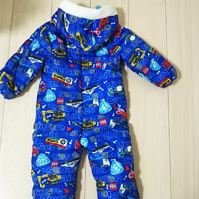 【美品】90㎝トミカ青色スキーウェア キッズ/ベビー/マタニティのキッズ服男の子用(90cm~)(その他)の商品写真