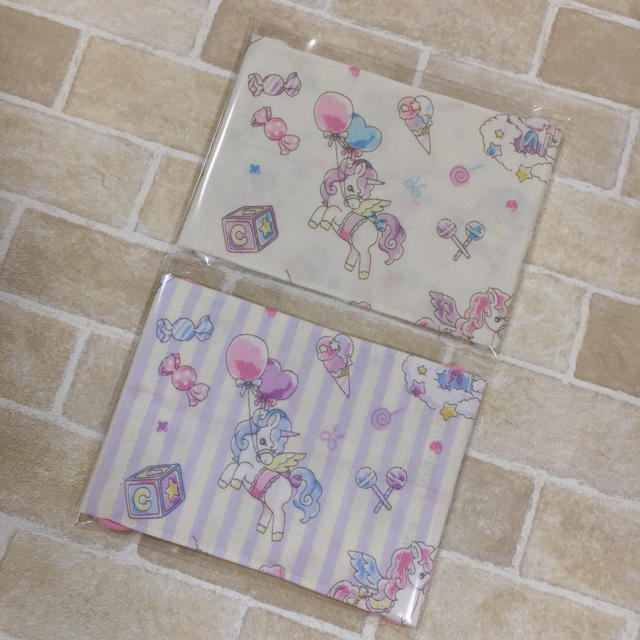 可愛い♡ハンドメイド♡ダブルガーゼ♡子供マスク♡ゆめかわ♡4枚set♡ ハンドメイドのキッズ/ベビー(外出用品)の商品写真