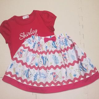 シャーリーテンプル(Shirley Temple)のシャーリーテンプル　カットソー&おさかなスカート　120(スカート)