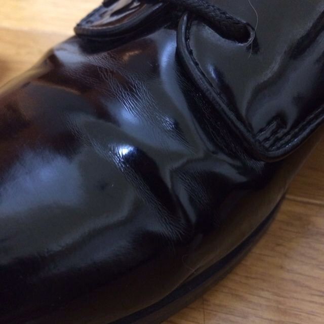 ANOTHER EDITION(アナザーエディション)のエナメル ブラック レディースの靴/シューズ(ローファー/革靴)の商品写真