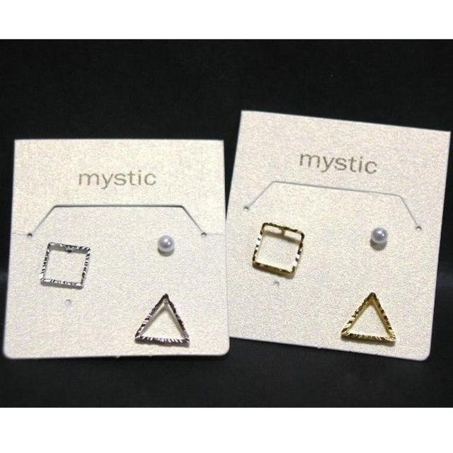 mystic(ミスティック)の★新品★mystic★3モチーフ セット ピアス★ゴールド / シルバー★ レディースのアクセサリー(ピアス)の商品写真