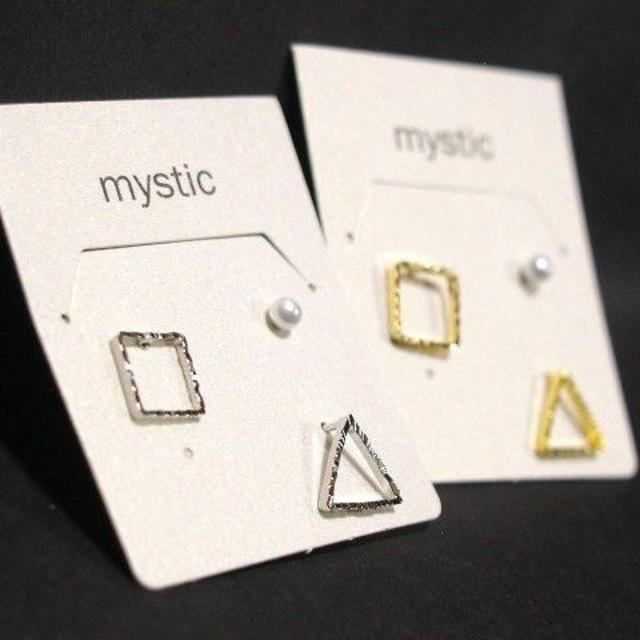 mystic(ミスティック)の★新品★mystic★3モチーフ セット ピアス★ゴールド / シルバー★ レディースのアクセサリー(ピアス)の商品写真