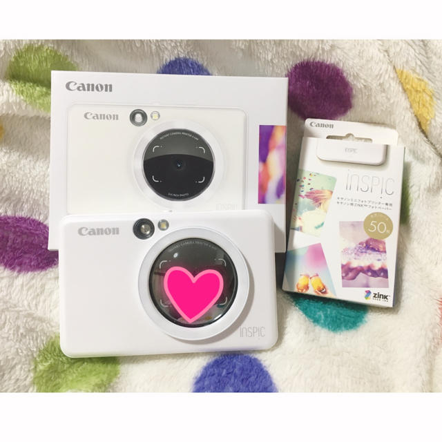 Canon(キヤノン)のCanon iNSPiC  スマホプリンター ホワイト ZV123 スマホ/家電/カメラのスマホ/家電/カメラ その他(その他)の商品写真