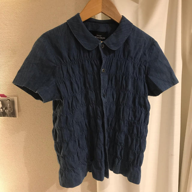 COMME des GARCONS(コムデギャルソン)のコム・デ・ギャルソン デニムブラウス レディースのトップス(シャツ/ブラウス(半袖/袖なし))の商品写真