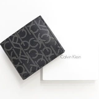 カルバンクライン(Calvin Klein)の新品 カルバンクライン 二つ折り 財布 ロゴモノグラム 人気 札入れ 小銭入れ(折り財布)