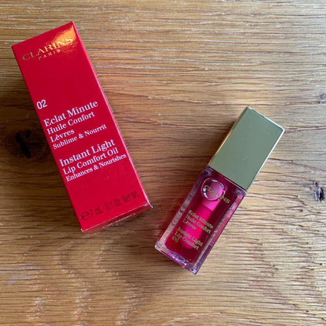 CLARINS(クラランス)の【新品】Clarins クラランス コンフォートリップオイル 02 ラズベリー コスメ/美容のベースメイク/化粧品(リップグロス)の商品写真