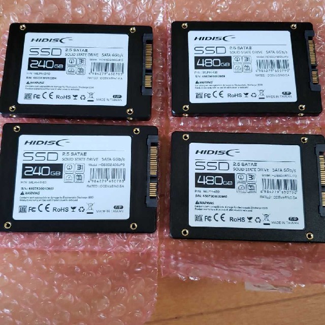 新品未使用 HIDISC SSD 240GB 4枚セット