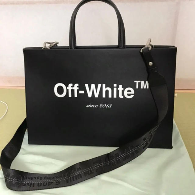 バッグoff-white レザートートバッグ