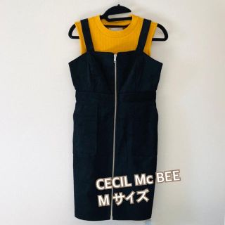 セシルマクビー(CECIL McBEE)の♡値下げしました セシルマクビー コーデュロイワンピース＆インナー セット M(ミニワンピース)