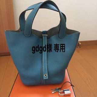 エルメス(Hermes)のエルメス ピコタンロック PM ブルージーン(トートバッグ)