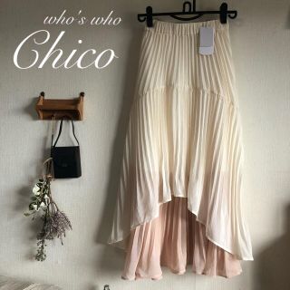 フーズフーチコ(who's who Chico)のAW新作🍂¥7452【Chico】イレヘムティアードプリーツスカート(ロングスカート)