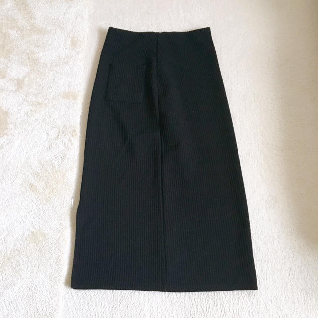 UNIQLO(ユニクロ)のreca リブタイトスカート ブラック レディースのスカート(ひざ丈スカート)の商品写真