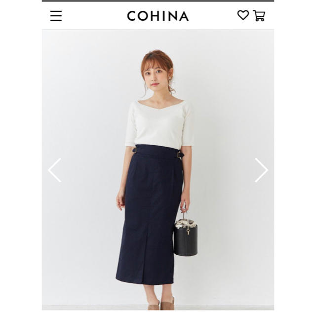 【まい様専用】cohinaアジャストタイトスカートXS レディースのスカート(その他)の商品写真