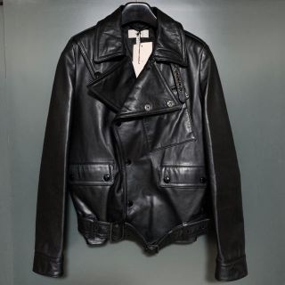 ハイク(HYKE)のHYKE アローズ別注 モーターサイクルレザージャケット size4(ライダースジャケット)