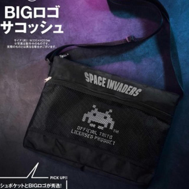 BIGロゴサコッシュ財布 space invadersの通販 by キジムナ｜ラクマ