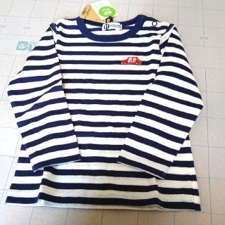 ニットプランナー(KP)の専用【新品】KP 車ワンポイントボーダーTシャツ90(Tシャツ/カットソー)