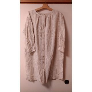 ネストローブ(nest Robe)の☆期間限定値下げ☆　ビスクバイネストローブ　コットンリネンワンピース(ひざ丈ワンピース)