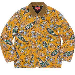 シュプリーム(Supreme)のS supreme Quilted Paisley Jacket yellow (ブルゾン)