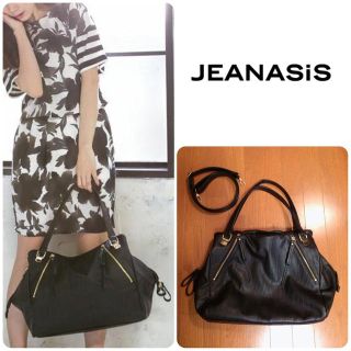 ジーナシス(JEANASIS)のJEANASiSメタルファスナーBAG(ハンドバッグ)