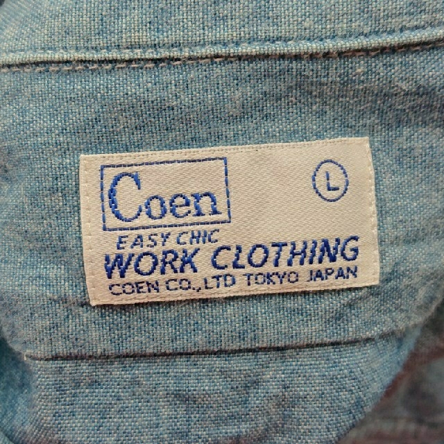 coen(コーエン)のデニムシャツ コーエン Coen Ｌ メンズのトップス(シャツ)の商品写真