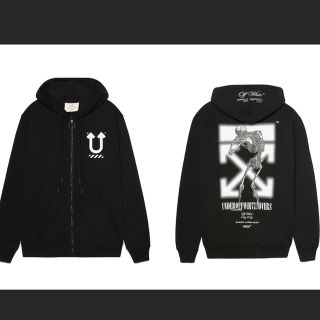 OFF-WHITE - オフホワイト アンダーカバー ジップアップフーディー 黒