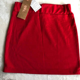 グレイル(GRL)のGRL タイトスカート 赤 ミニスカート(ミニスカート)