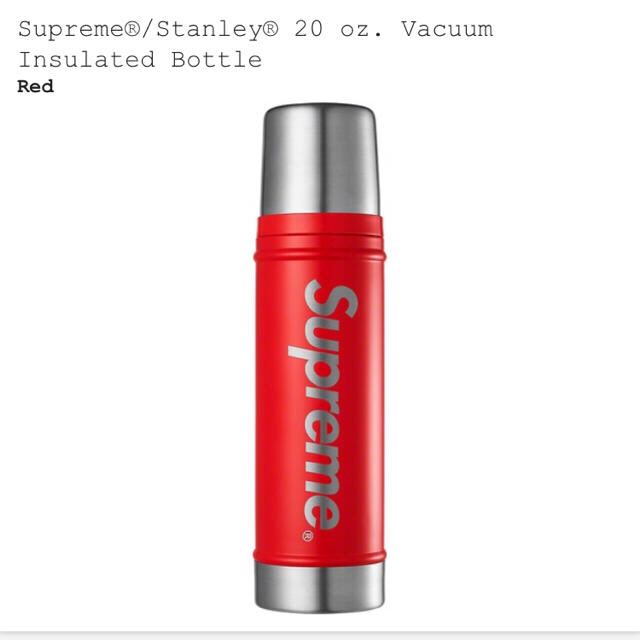 Supreme(シュプリーム)のSupreme Stanley 20 Vacuum Bottle red ボトル インテリア/住まい/日用品のキッチン/食器(タンブラー)の商品写真