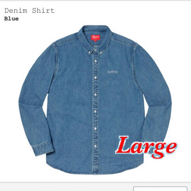 【確実正規品】Supreme Denim Shirt Largeサイズ