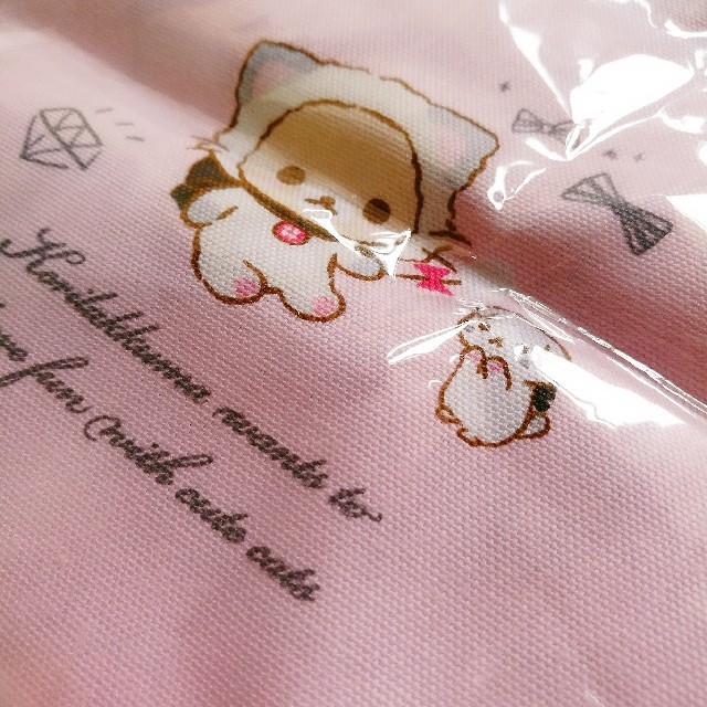 サンリオ(サンリオ)の【新品】リラックマ巾着袋 Korilakkuma and Cute Cat キッズ/ベビー/マタニティのこども用バッグ(ランチボックス巾着)の商品写真