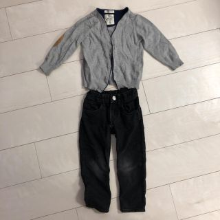 ザラキッズ(ZARA KIDS)の90センチ男の子上下セット(カーディガン)