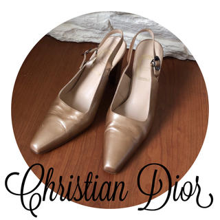 クリスチャンディオール(Christian Dior)のクリスチャンディオール♡イタリア製 牛革 パンプス(ハイヒール/パンプス)