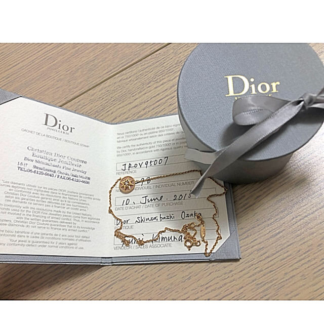 Dior ネックレスの通販 by PON｜ラクマ ファインジュエリーローズデヴァン ピンクオパール 2022春夏