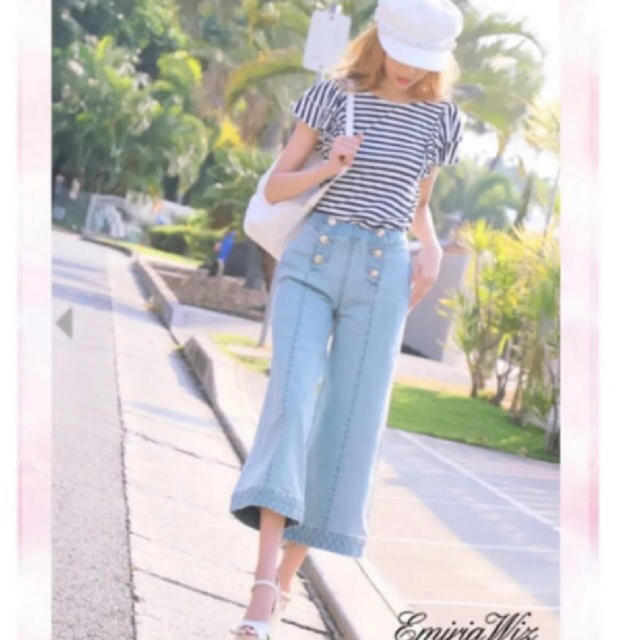 EmiriaWiz(エミリアウィズ)のエミリアウィズ♡キルティングデニムパンツ レディースのパンツ(デニム/ジーンズ)の商品写真