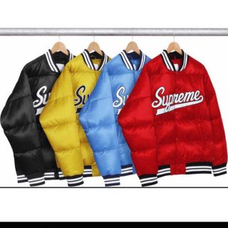 シュプリーム(Supreme)のSupreme Script Varsity Puffy Jacket  ダウン(スタジャン)