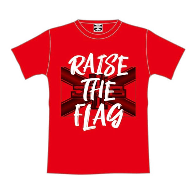 "RAISE THE FLAG "Tシャツ RED  Mサイズ