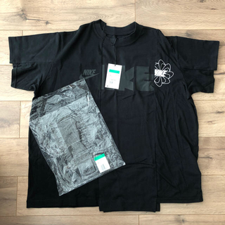 サカイ(sacai)のNIKE sacai ブラック XL(Tシャツ/カットソー(半袖/袖なし))