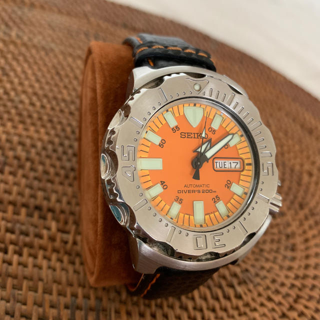 SEIKO(セイコー)のたくん様専用　SEIKO オレンジモンスター カスタム メンズの時計(腕時計(アナログ))の商品写真
