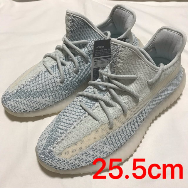 YEEZY BOOST 350 V2 CLOUD WHITE  25.5