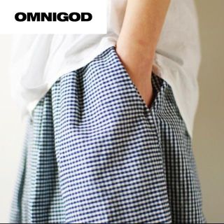 オムニゴッド(OMNIGOD)のOMNIGOD❤️オムニゴッド ギンガムチェック柄 バルーンスカート(ロングスカート)