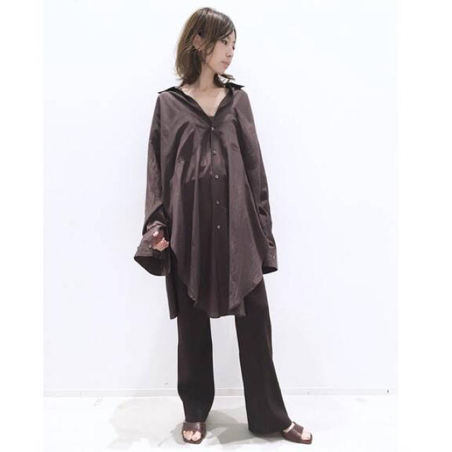 アパルトモン Satin Oversize シャツ 2度着用 美品