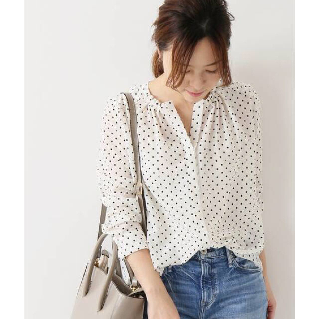 bluelea ブルレア Braid Blouse ブラウス ドット 購入し hifimarket.cl