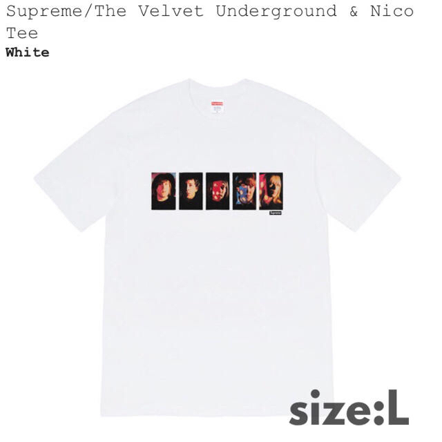 L送込‼︎ Supreme ベルベットアンダーグラウンド ニコTシャツ